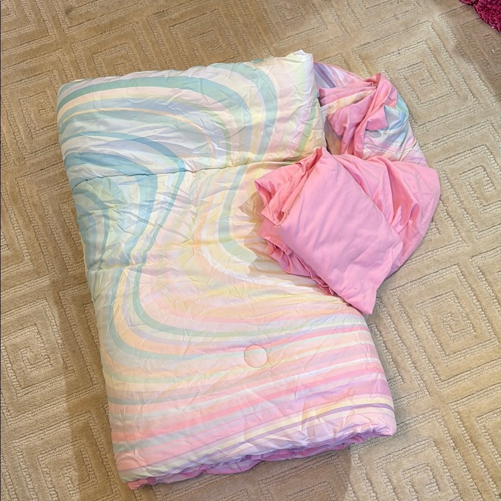 Striped Pastel Comforter Set
